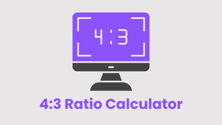 4:3 Ratio Calculator
