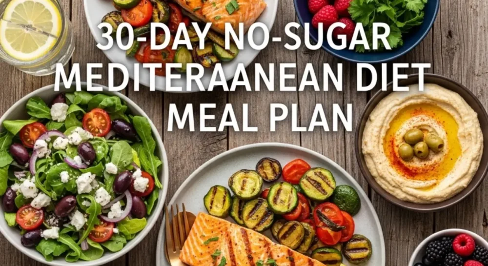 30-Day No-Sugar Mediterranean Diet Meal Plan