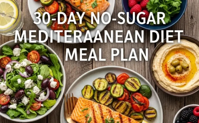 30-Day No-Sugar Mediterranean Diet Meal Plan