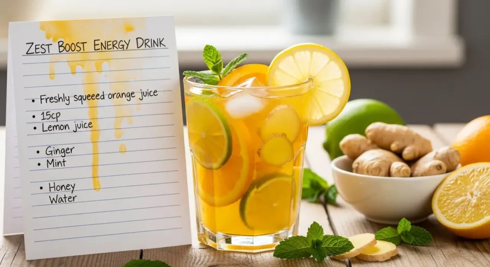 Homemade Energy Drink Recipe
