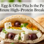 Feta, Egg & Olive Pita Is the Perfect 10-Minute High-Protein Breakfast for Busy Mornings