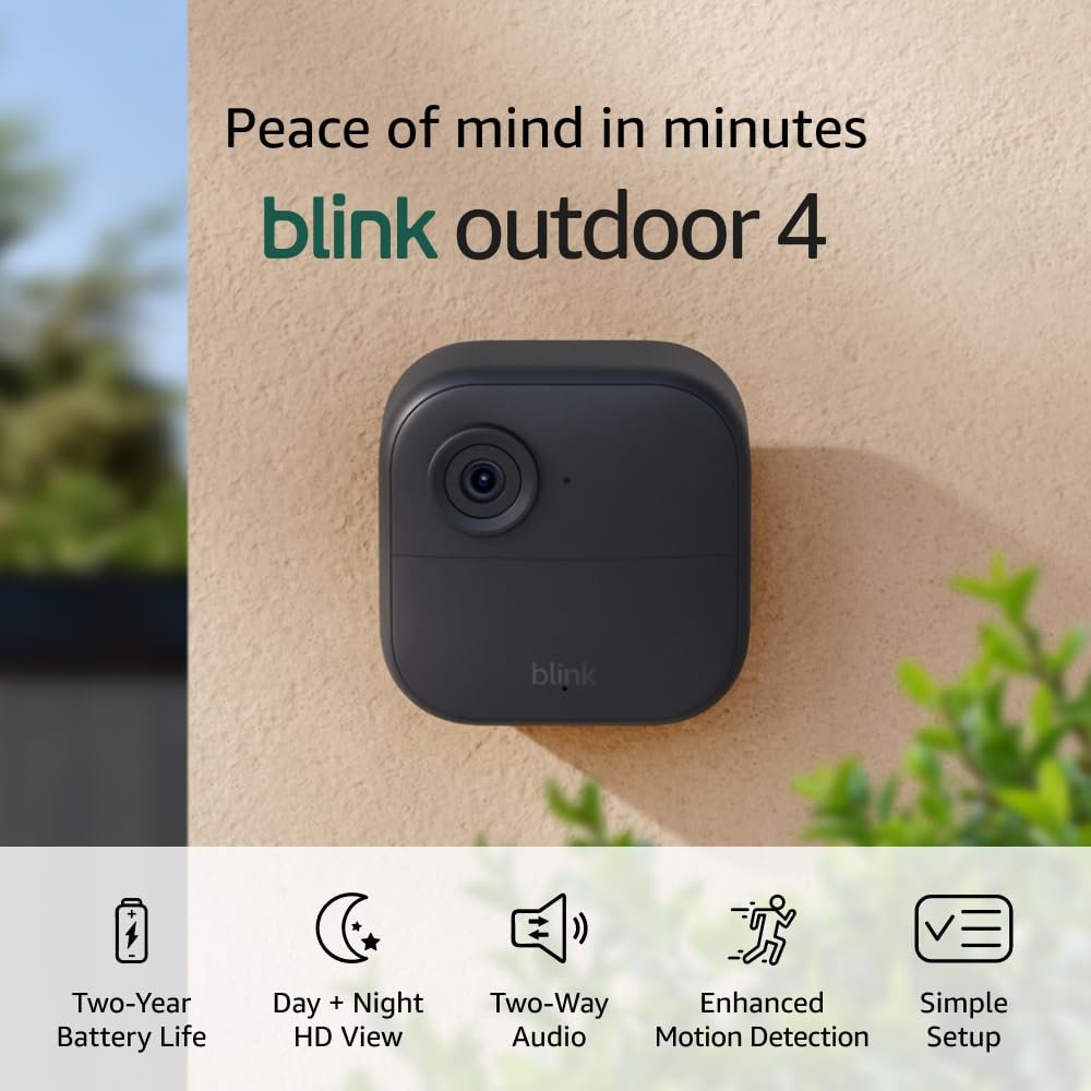 This Blink Outdoor 4 Camera Runs 2 Years, No Wiring 5p1